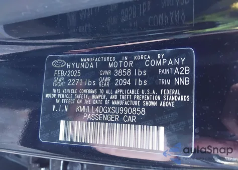 2025 Hyundai Elantra Se z USA, uszkodzony, nr VIN KMHLL4DGXSU990858